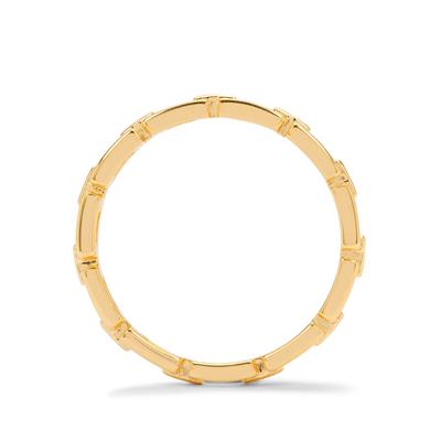 Square Link Gold Plated Ring
