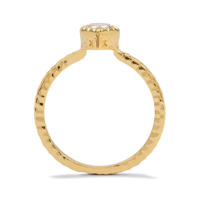 Liora Crystal Quartz Gold Plated Ring