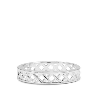 Woven Sterling Silver Ring 
