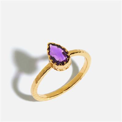 Liora Amethyst Gold Plated Ring
