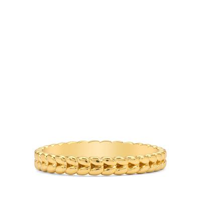 Plaited Gold Plated Ring