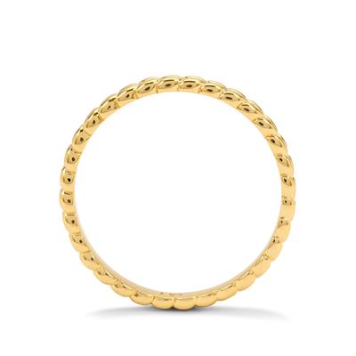 Plaited Gold Plated Ring
