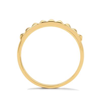 Studded Gold Plated Ring