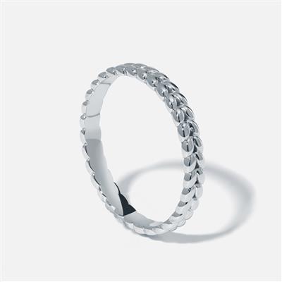 Plaited Sterling Silver Ring 