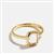 Seraphina Crystal Quartz Gold Plated Ring