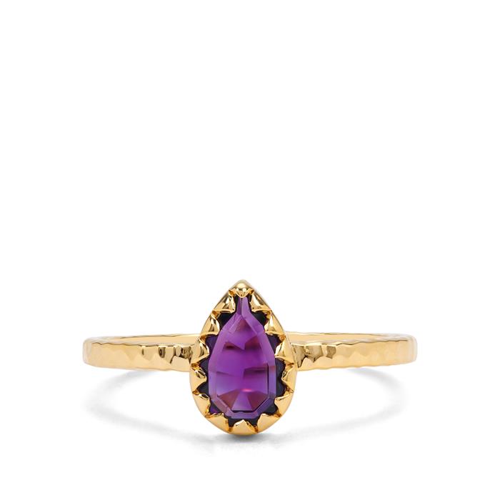 Liora Amethyst Gold Plated Ring