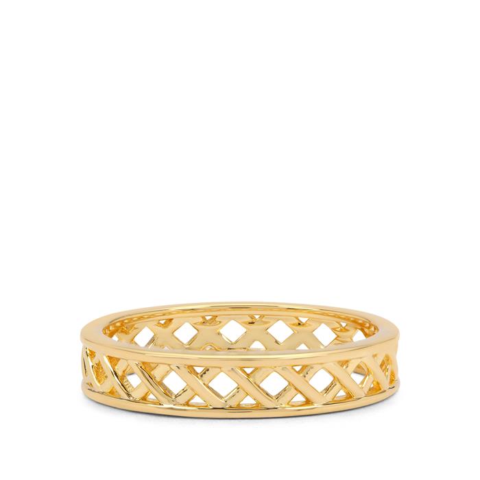 Woven Gold Plated Ring 